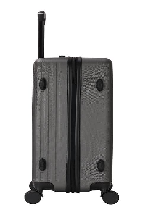 DEELUXE - Mellanstor resväska 40x65x25cm ABS Hård 4 dubbelhjul URBANITE ANTRACIT