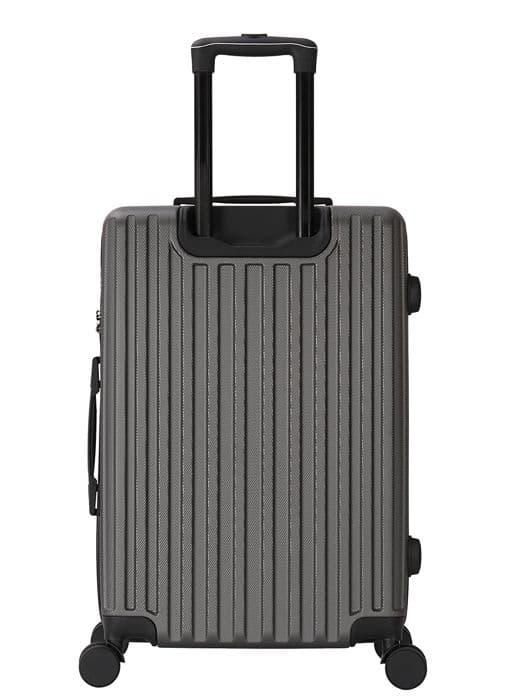 DEELUXE - Mellanstor resväska 40x65x25cm ABS Hård 4 dubbelhjul URBANITE ANTRACIT