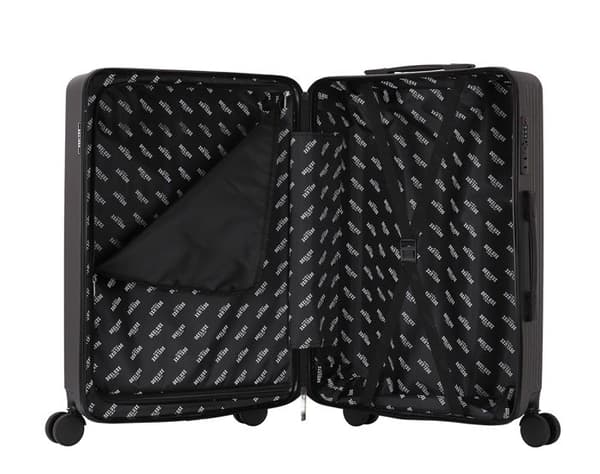 DEELUXE - Mellanstor resväska 40x65x25cm ABS Hård 4 dubbelhjul URBANITE ANTRACIT
