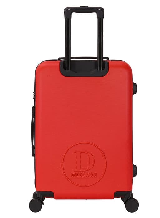 DEELUXE - Kabinväska 4 hjul dubbel ABS hård 34x55x23cm CITYVIBE RÖD