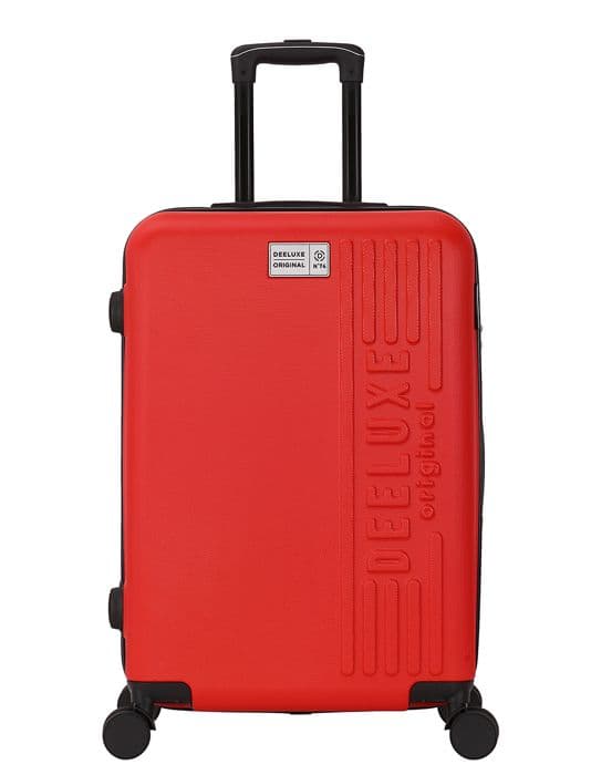 DEELUXE - Kabinväska 4 hjul dubbel ABS hård 34x55x23cm CITYVIBE RÖD