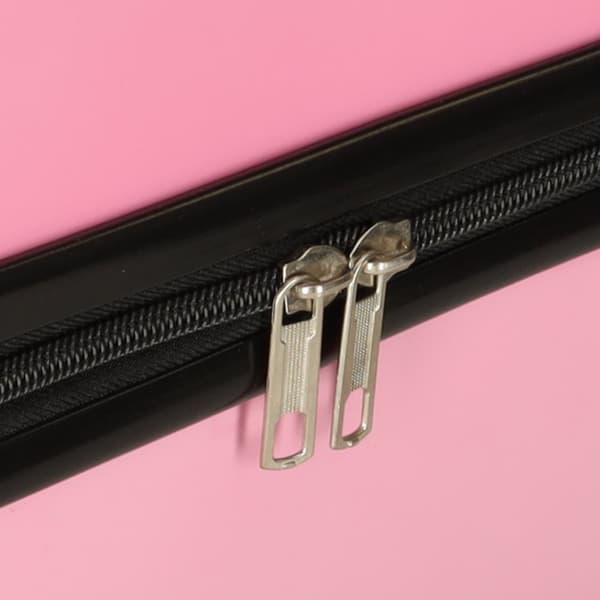 Rejsekuffert til børn, håndbagage på hjul, pink kat