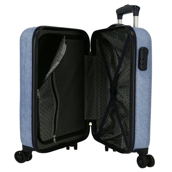 Pepe Jeans Lena Denim 55 Cm 34l Trolleyväska Blå