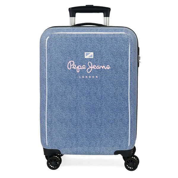 Pepe Jeans Lena Denim 55 Cm 34l Trolleyväska Blå