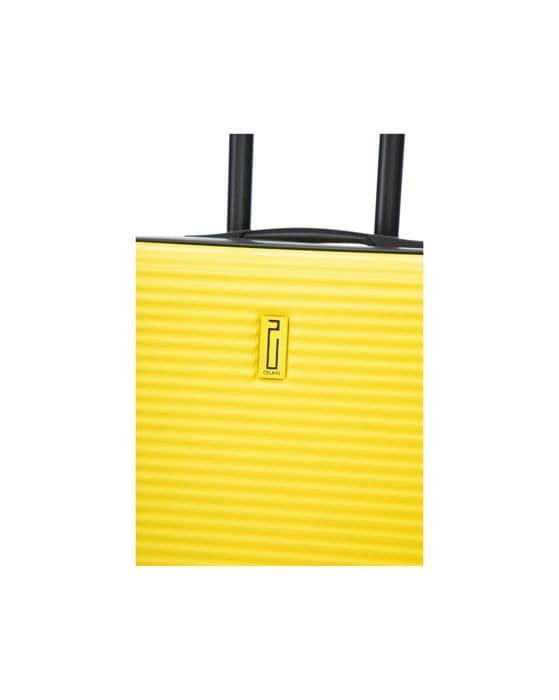 CELIMS FRANCE - Med Resväska 65cm | Weekendresväska | ABS | 4 hjul 360° | Inbyggt lås | Gul