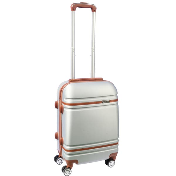 Gravi 650 rejsekuffert, sølv, holdbar, sikre bagage, perfekt til fly, tog eller bus.