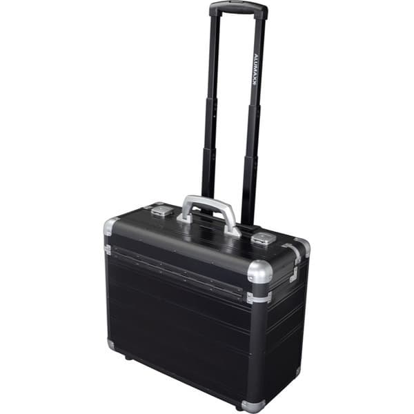 Juscha JU-45166 Pilot kuffert Alumaxx Discovery Aluminium Mat Sort