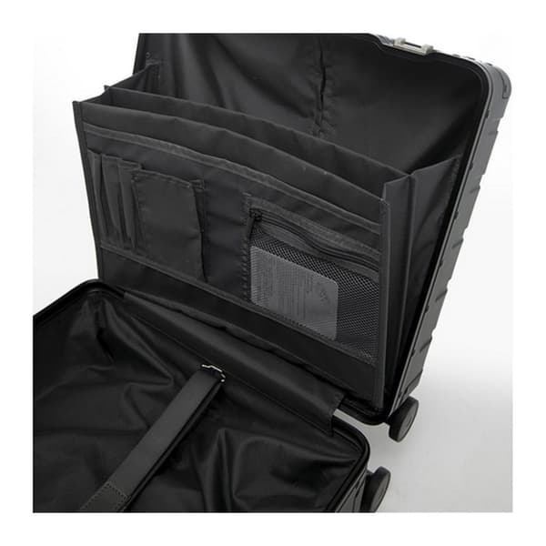 Alumaxx JJU-45193 Rejsevogn i aluminium GRAVITY + 4 hjul 44x42x22,5 cm Sort