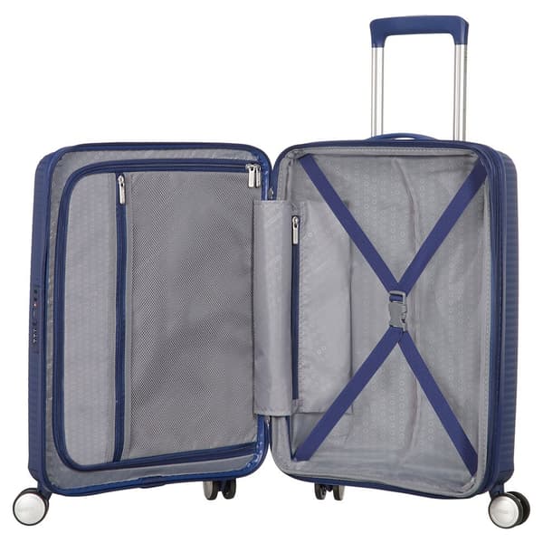 American Tourister Soundbox Spinner 55/20 Tsa 35.5l Kuffert Med Hjul Blå