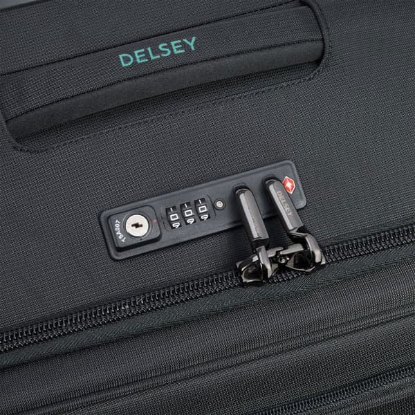 Delsey Helium Dlx 78 Cm Expandable 115l Kuffert Med Hjul Sort XL