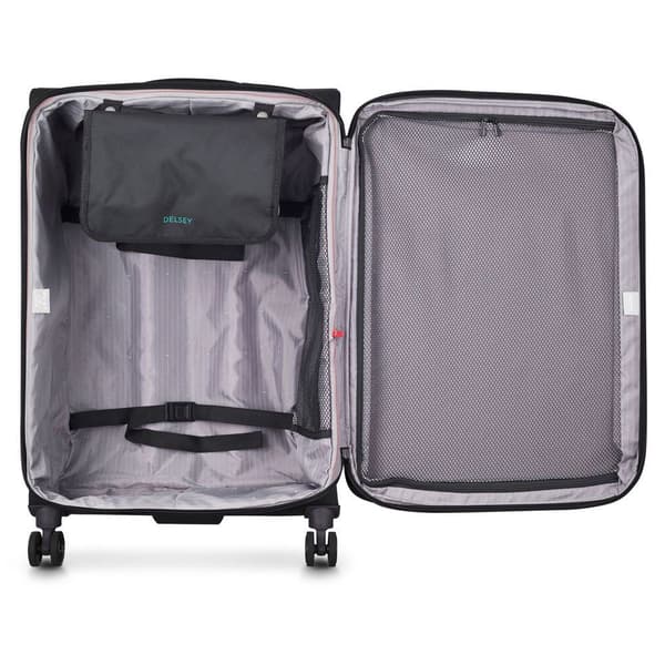 Delsey Helium Dlx 78 Cm Expandable 115l Kuffert Med Hjul Sort XL