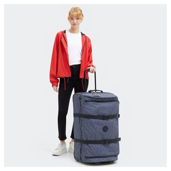 Kipling Aviana L 95l Kuffert Med Hjul Blå