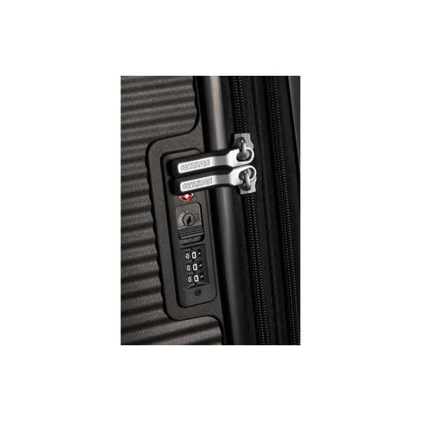 Hård resväska - American Tourister - Soundbox Spinner Bass Black - 77 cm - TSA Lock - 4 hjul
