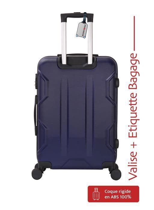 Kabinväska - ADC - Terra Blå - 55cm - Hård ABS - 4 hjul 360°