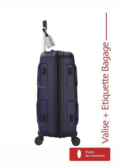 Kabinväska - ADC - Terra Blå - 55cm - Hård ABS - 4 hjul 360°