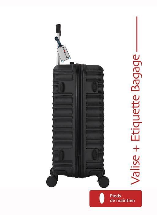 Kabinväska - ADC - Rio Noir - 55cm - Hård ABS - 4 hjul 360°