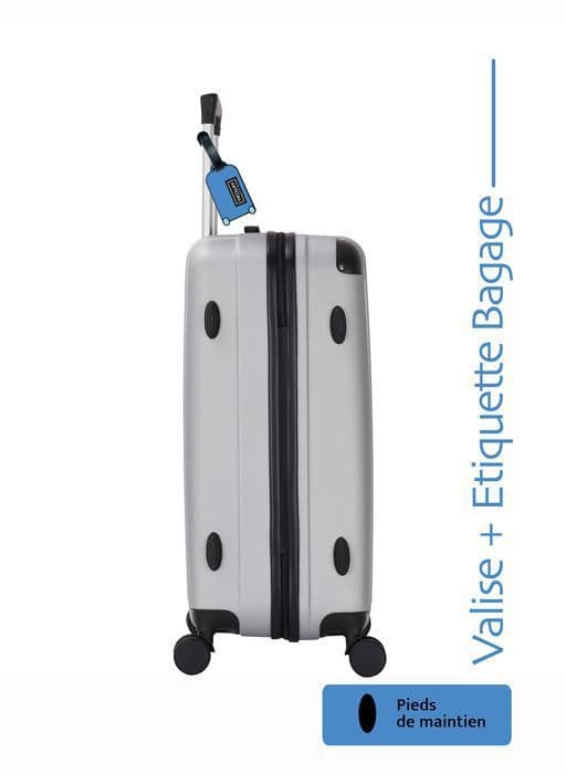 Bagage Cabin 55cm - ADC - Swift - Hård ABS - 4 hjul 360° - 39L - Gratis etikett