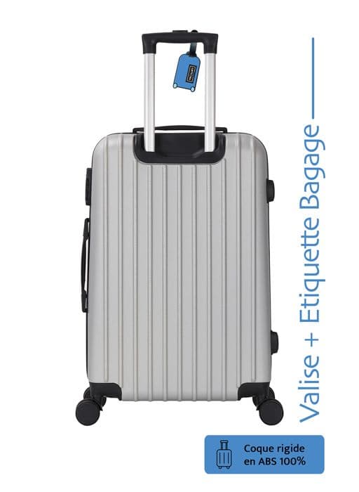 Bagage Cabin 55cm - ADC - Swift - Hård ABS - 4 hjul 360° - 39L - Gratis etikett