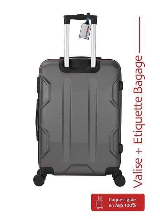 Mellanstor resväska - ADC - Terra Grå - 65cm - 4 hjul 360° - 65L - 30kg