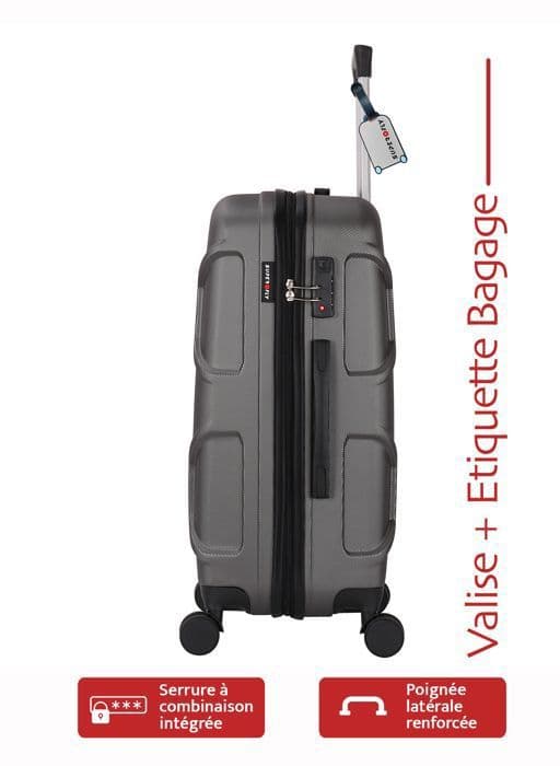 Mellanstor resväska - ADC - Terra Grå - 65cm - 4 hjul 360° - 65L - 30kg