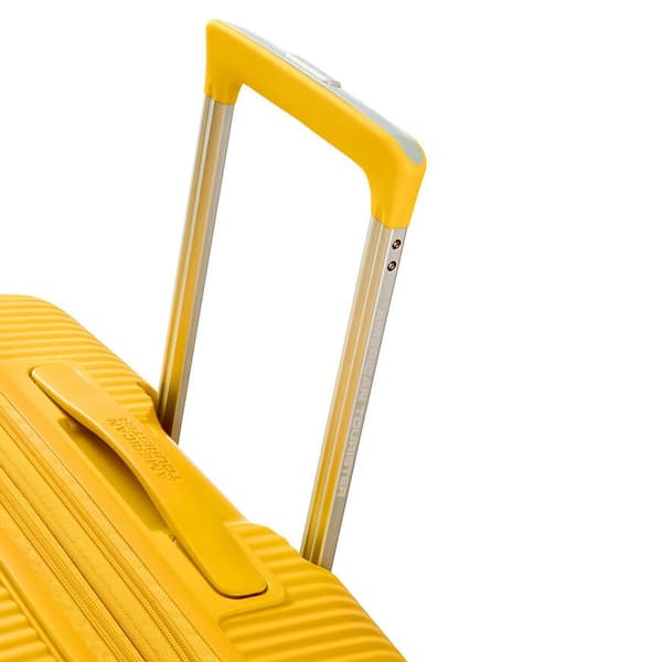 American Tourister Soundbox EXP kabine kuffert - gylden gul