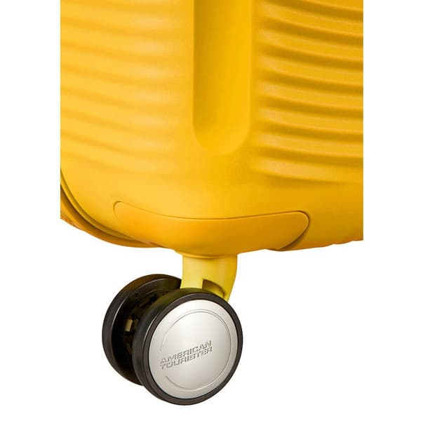 American Tourister Soundbox EXP kabine kuffert - gylden gul