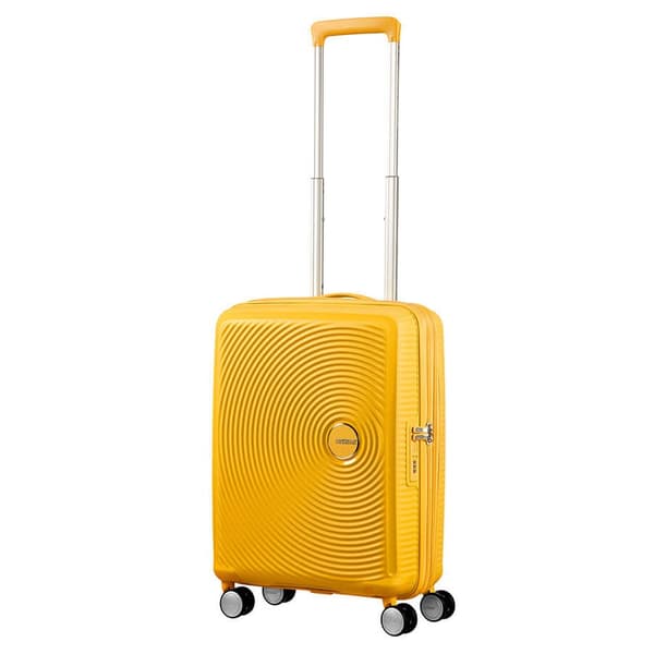American Tourister Soundbox EXP kabine kuffert - gylden gul