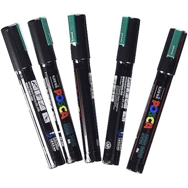 Posca Pc-5m Gröna Etiketter (6 Enheter)