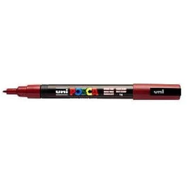 Marqueur POSCA PC-3M Mörkröd (6 Enheter)