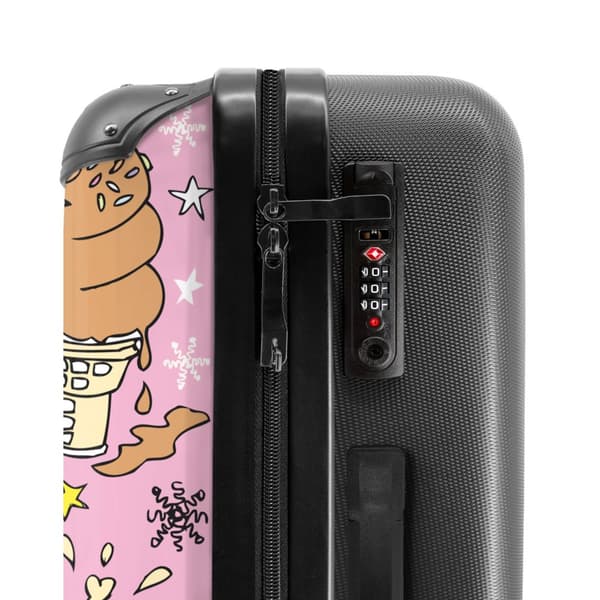 NoBoringSuitcase Resväska - 72L Incheckat Bagage Väska - Koffert med Hjul - 72L Flightcase Resvagn