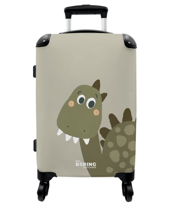 NoBoringSuitcase Resväska - 72L Incheckat Bagage Väska - Koffert med Hjul - 72L Flightcase Resvagn