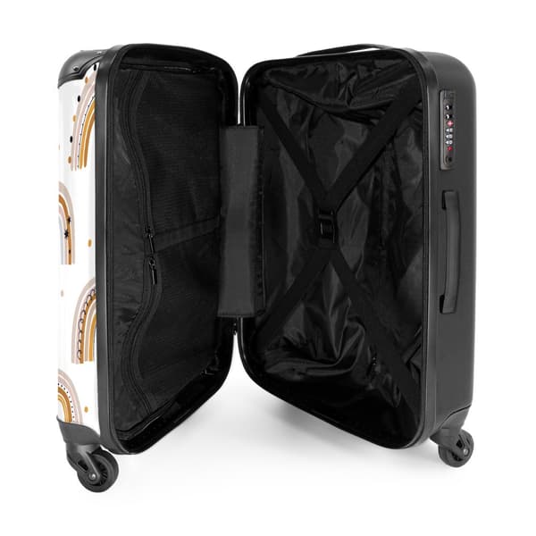 NoBoringSuitcase Resväska - 72L Incheckat Bagage Väska - Koffert med Hjul - 72L Flightcase Resvagn