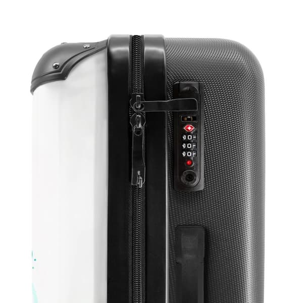 NoBoringSuitcase Resväska - 72L Incheckat Bagage Väska - Koffert med Hjul - 72L Flightcase Resvagn
