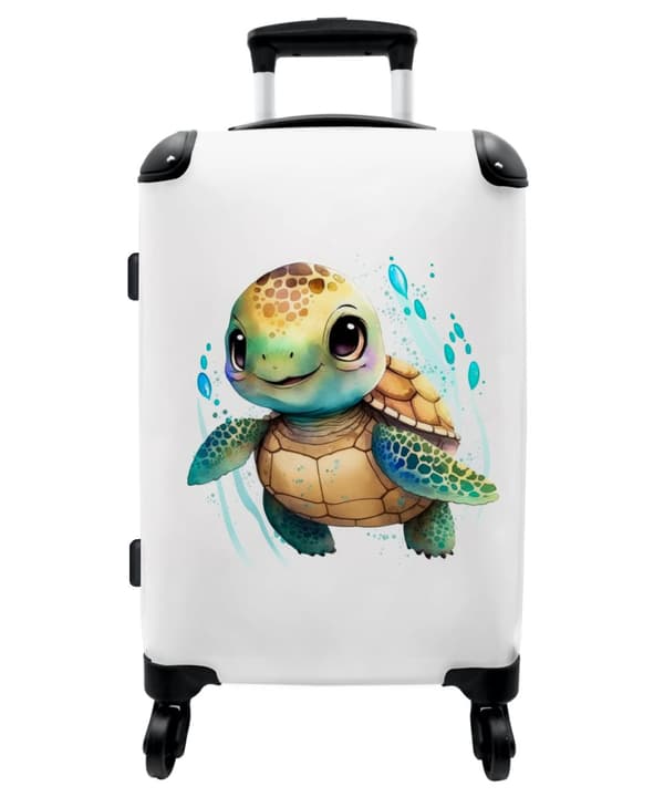 NoBoringSuitcase Resväska - 72L Incheckat Bagage Väska - Koffert med Hjul - 72L Flightcase Resvagn