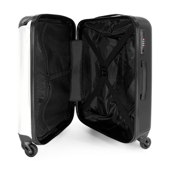 NoBoringSuitcase Resväska - 72L Incheckat Bagage Väska - Koffert med Hjul - 72L Flightcase Resvagn