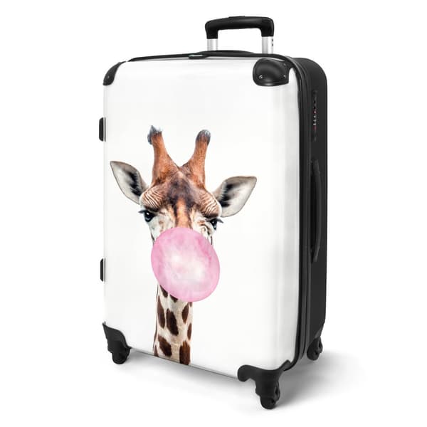 NoBoringSuitcase Resväska - 72L Incheckat Bagage Väska - Koffert med Hjul - 72L Flightcase Resvagn