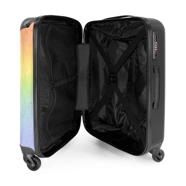 NoBoringSuitcase Resväska - 72L Incheckat Bagage Väska - Koffert med Hjul - 72L Flightcase Resvagn