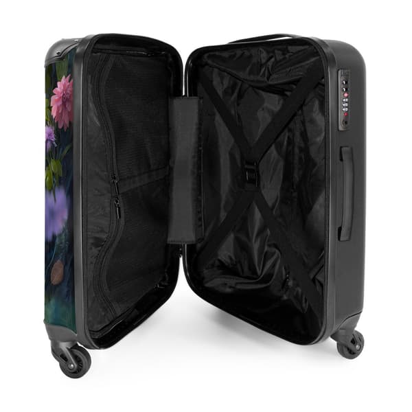 NoBoringSuitcase Resväska - 72L Incheckat Bagage Väska - Koffert med Hjul - 72L Flightcase Resvagn