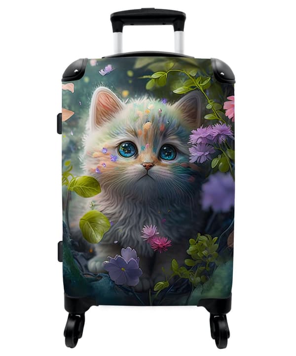 NoBoringSuitcase Resväska - 72L Incheckat Bagage Väska - Koffert med Hjul - 72L Flightcase Resvagn