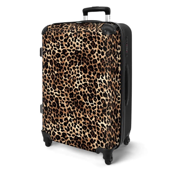 NoBoringSuitcase Resväska - 72L Incheckat Bagage Väska - Koffert med Hjul - 72L Flightcase Resvagn
