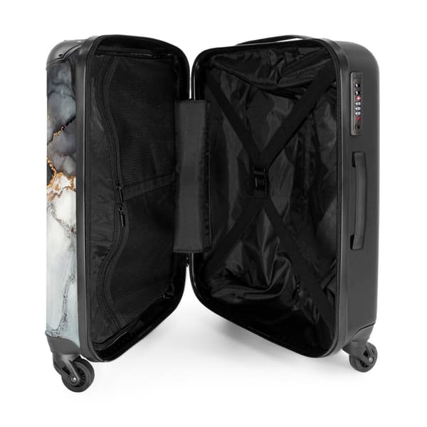 NoBoringSuitcase Resväska - 72L Incheckat Bagage Väska - Koffert med Hjul - 72L Flightcase Resvagn