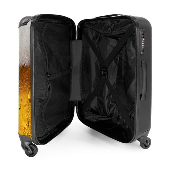 NoBoringSuitcase Resväska - 72L Incheckat Bagage Väska - Koffert med Hjul - 72L Flightcase Resvagn