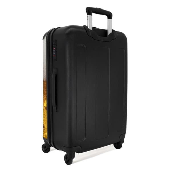 NoBoringSuitcase Resväska - 72L Incheckat Bagage Väska - Koffert med Hjul - 72L Flightcase Resvagn