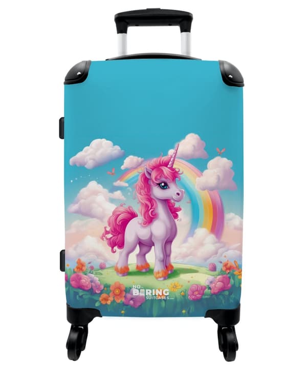 NoBoringSuitcase Resväska - 72L Incheckat Bagage Väska - Koffert med Hjul - 72L Flightcase Resvagn