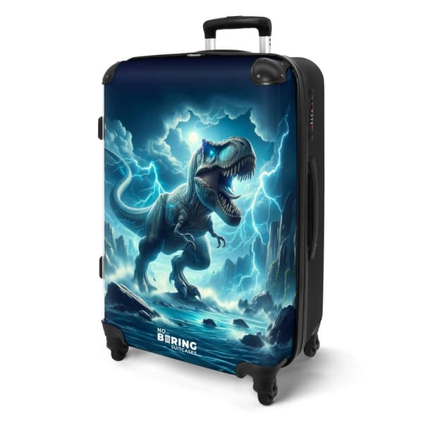 NoBoringSuitcase Resväska - 72L Incheckat Bagage Väska - Koffert med Hjul - 72L Flightcase Resvagn