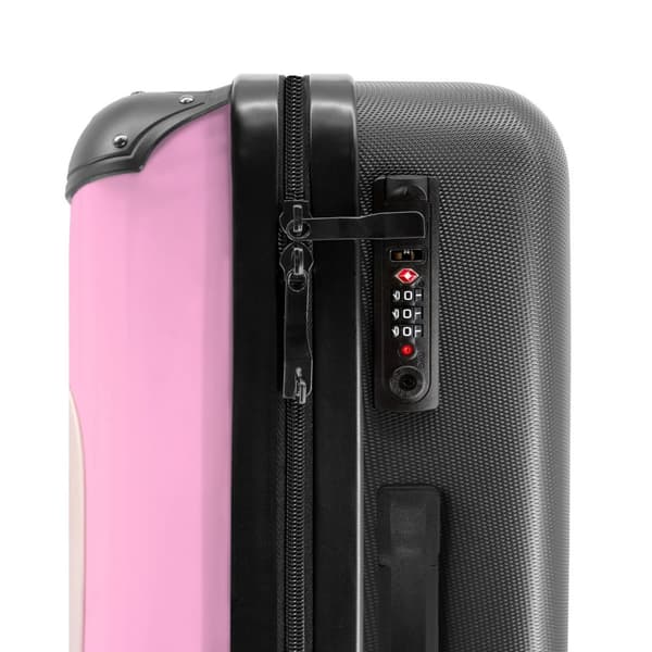 NoBoringSuitcase Resväska - 72L Incheckat Bagage Väska - Koffert med Hjul - 72L Flightcase Resvagn