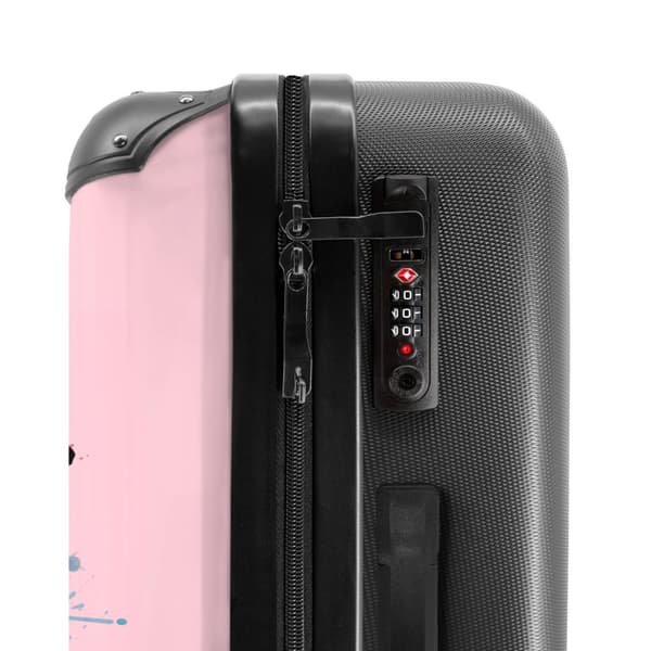 NoBoringSuitcase Resväska - 72L Incheckat Bagage Väska - Koffert med Hjul - 72L Flightcase Resvagn