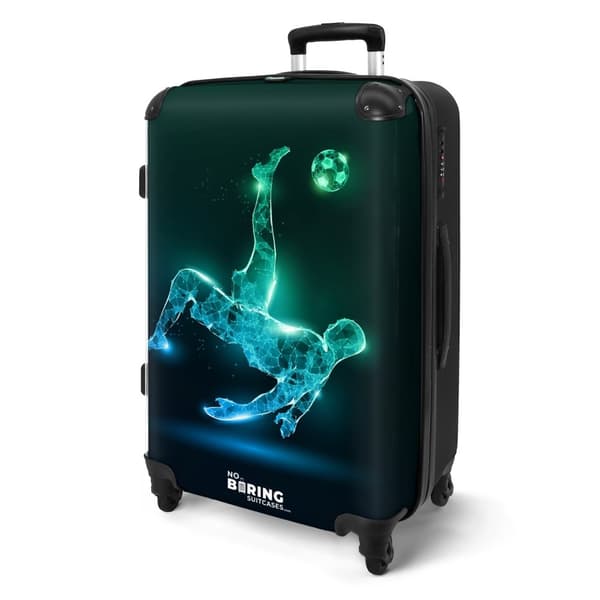 NoBoringSuitcase Resväska - 72L Incheckat Bagage Väska - Koffert med Hjul - 72L Flightcase Resvagn