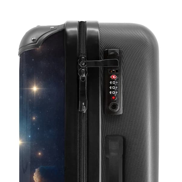 NoBoringSuitcase Resväska - 72L Incheckat Bagage Väska - Koffert med Hjul - 72L Flightcase Resvagn