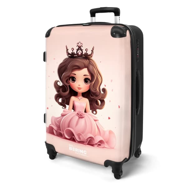 NoBoringSuitcase Resväska - 72L Incheckat Bagage Väska - Koffert med Hjul - 72L Flightcase Resvagn